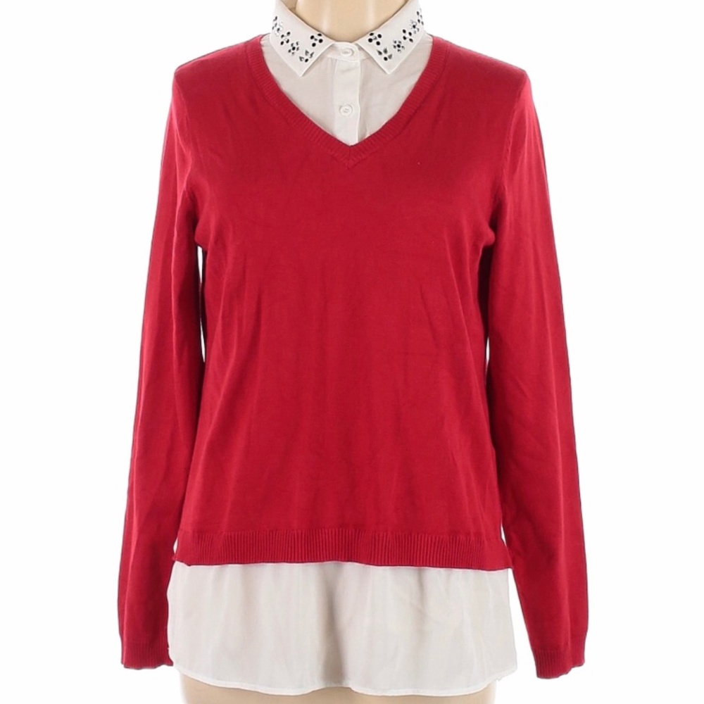 Adrianna Papell long sleeve sweater top
